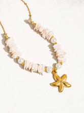 Load image into Gallery viewer, Thelma 18K Gold Non-Tarnish Shell Star Necklace