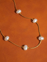 Load image into Gallery viewer, Ida 18K Non-Tarnish Petite Pearl Necklace