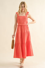 Load image into Gallery viewer, Shelia Smocked Ruffled Tiered Dress