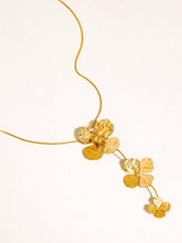 Load image into Gallery viewer, Riviera 18K Gold Non-Tarnish Large Floral Drop Necklace