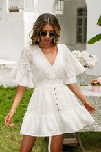 Load image into Gallery viewer, Ivy Lace Cutout Surplice Half Sleeve Dress