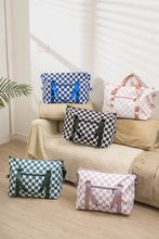 Load image into Gallery viewer, Zenana Checkered Multi-Pocket Travel Bag