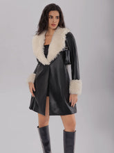 Load image into Gallery viewer, Fuzzy Long Sleeve Longline Coat