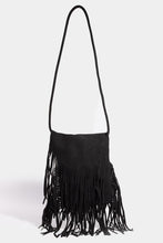 Load image into Gallery viewer, Faux Suede Fringe Rectangle Crossbody Bag