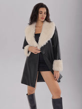 Load image into Gallery viewer, Fuzzy Long Sleeve Longline Coat