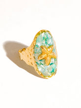 Load image into Gallery viewer, Keshet 18K Gold Non-Tarnish Starfish Ring