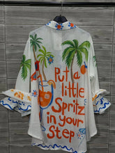Load image into Gallery viewer, Put a little Spritz in your step Printed Shirt White