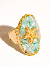 Load image into Gallery viewer, Keshet 18K Gold Non-Tarnish Starfish Ring