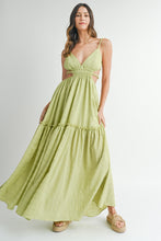 Load image into Gallery viewer, GIna Cutout Waist Backless Maxi Dress