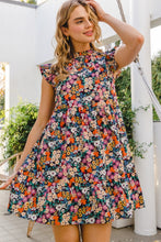 Load image into Gallery viewer, Charlie Floral Ruffled Cap Sleeve Mini Dress