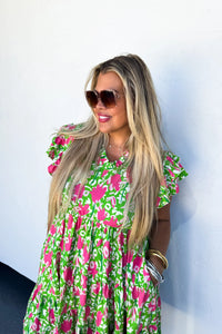 PREORDER -LUCIANA FLORAL DRESS