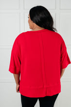 Load image into Gallery viewer, I&#39;ll Never Forget Ribbed Dolman Sleeve Top in Red