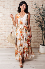 Load image into Gallery viewer, It&#39;s All Sunshine V-Neck Floral Dress in Orange