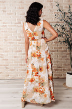 Load image into Gallery viewer, It&#39;s All Sunshine V-Neck Floral Dress in Orange