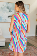 Load image into Gallery viewer, Lizzy Tank Dress in Multi Mod Stripe
