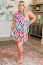Load image into Gallery viewer, Lizzy Tank Dress in Multi Mod Stripe