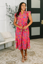 Load image into Gallery viewer, Polished and Pretty Waist Tie Tea Dress