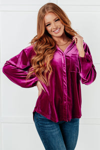 The Best Velvet Balloon Sleeve Top