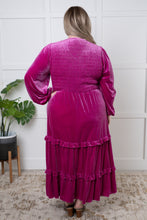 Load image into Gallery viewer, Velvet Flamenco Maxi Dress