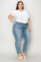 Load image into Gallery viewer, Judy Blue Full Size Cuffed Hem Low Waist Slim Jeans