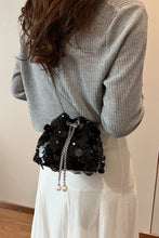 Load image into Gallery viewer, Drawstring Sequin Crossbody Bag