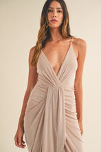 Load image into Gallery viewer, Draped Detail Cami Midi Dress