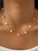 Load image into Gallery viewer, Ida 18K Non-Tarnish Petite Pearl Necklace