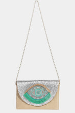 Load image into Gallery viewer, Boho Beaded Eye Pattern Envelope Bag