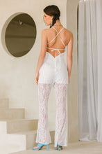 Load image into Gallery viewer, Idem Ditto Floral Lace Sleeveless Tie Back Jumpsuit