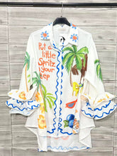 Load image into Gallery viewer, Put a little Spritz in your step Printed Shirt White