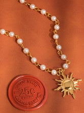 Load image into Gallery viewer, Kalani 18K Gold Non-Tarnish Sun Beaded Necklace