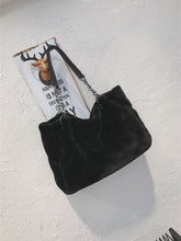 Load image into Gallery viewer, Faux Fur Solid Color Tote Bag