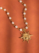 Load image into Gallery viewer, Kalani 18K Gold Non-Tarnish Sun Beaded Necklace