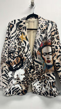 Load image into Gallery viewer, "FRIDA" Print Blazer One Size Italian Leopard