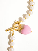 Load image into Gallery viewer, Wren Vintage Natural Pearl Heart Necklace
