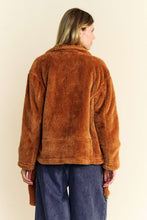 Load image into Gallery viewer, Fuzzy Zip Up Collared Neck Jacket