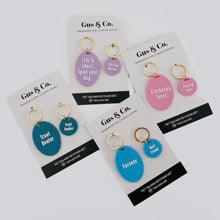Load image into Gallery viewer, Ellie Girl Dog Collection Pet Tag and Keychain Set