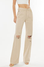 Load image into Gallery viewer, Kancan High-Rise Distressed Flare Jeans in Taupe