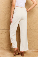 Load image into Gallery viewer, HYFVE Pretty Pleased High Waist Pintuck Straight Leg Pants in Ivory