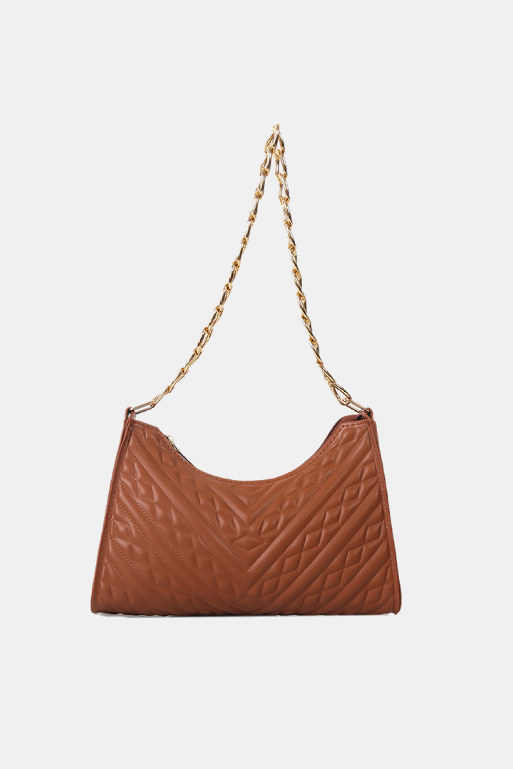 Downtown Textured PU Leather Shoulder Bag