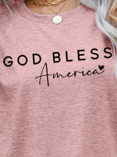 Load image into Gallery viewer, GOD BLESS AMERICA Graphic Short Sleeve Tee