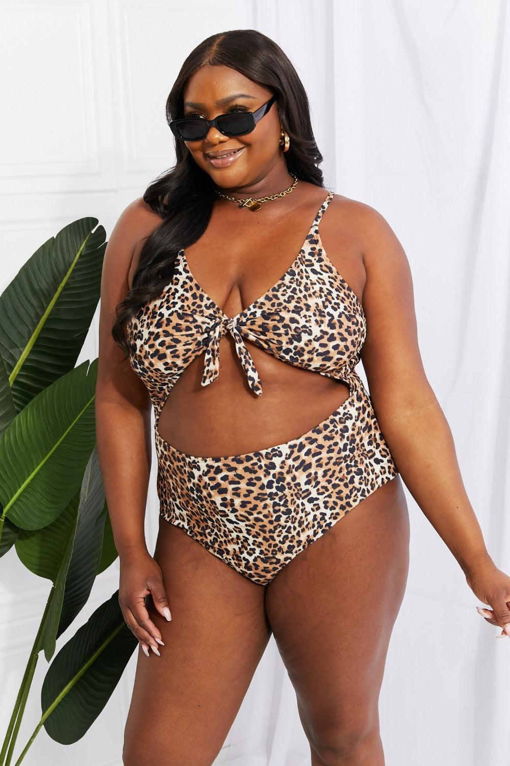 Swim Lost At Sea Cutout One-Piece Swimsuit