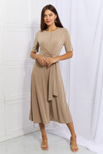 Load image into Gallery viewer, Put In Work Wrap Knit Midi Dress