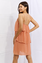 Load image into Gallery viewer, By The River  Cascade Ruffle Style Cami Dress in Sherbet