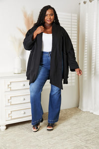 Front Cardigan with Scarf Design