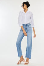 Load image into Gallery viewer, Kancan High Waist Raw Hem Straight Jeans