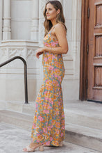 Load image into Gallery viewer, Floral Spaghetti Strap Wide Leg Jumpsuit