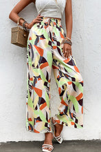 Load image into Gallery viewer, Printed Smocked Waist Wide Leg Pants