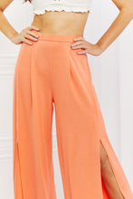 Load image into Gallery viewer, Front Slit Flowy Pants in Sherbet