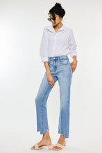 Load image into Gallery viewer, Kancan High Waist Raw Hem Straight Jeans